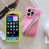 CHAOYIDIAN Candy Lipgloss Holder Groove Storage Silicon Soft Phone Case for 17 16 15 Pro Max 15 Plus 12