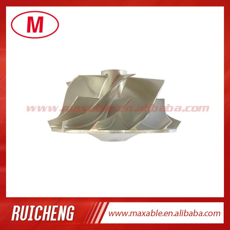 GT12 39.20/49.00 Mm 6+6 Blades Reverse High Performance Turbocharger Billet/milling/aluminum 2618 Compressor Wheel