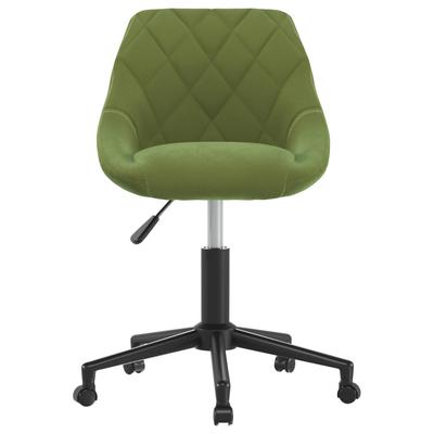 Dining Chair Swivel Light Green Velvet