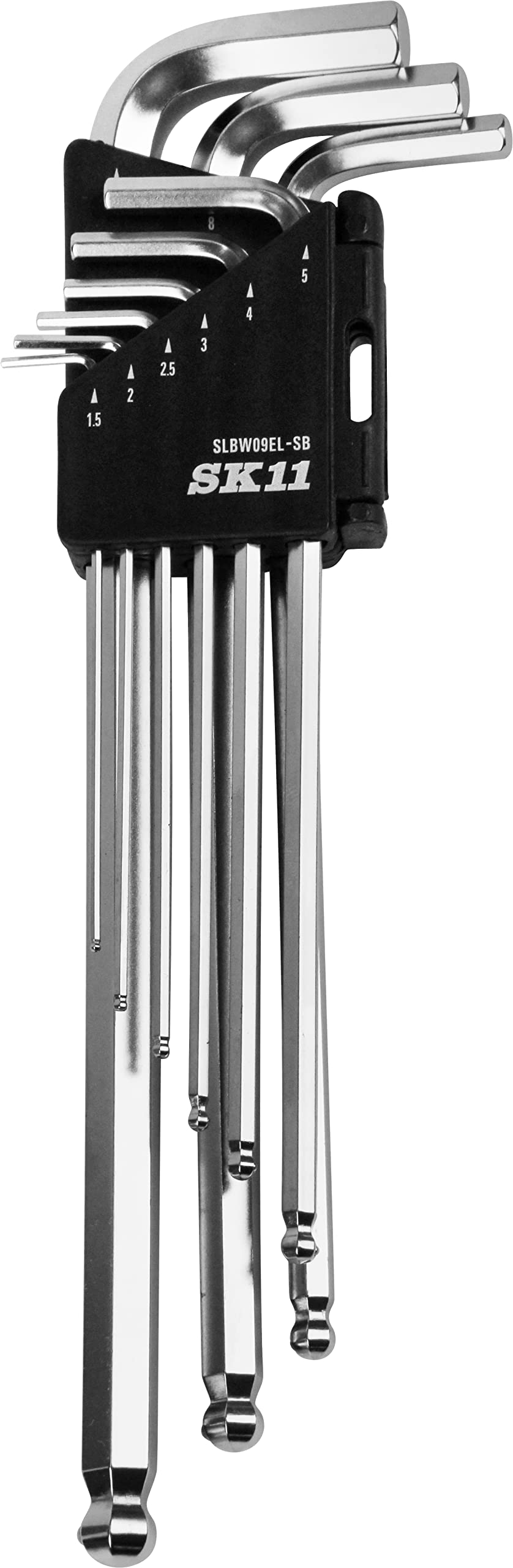 

SK11 Bolt Hold Hex Wrench Extra Set, Long, 25° Incline, SLBW09EL-SB