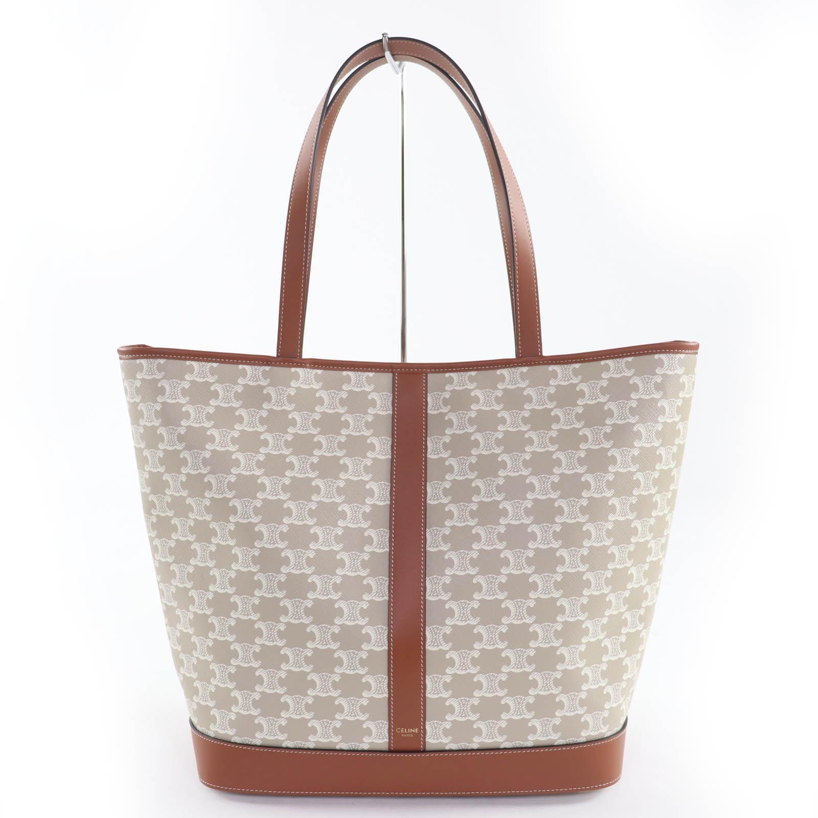 

Pristine CELINE Triomphe Cabas Tote Bag, Medium Triomphe canvas Gurege 115072 Used