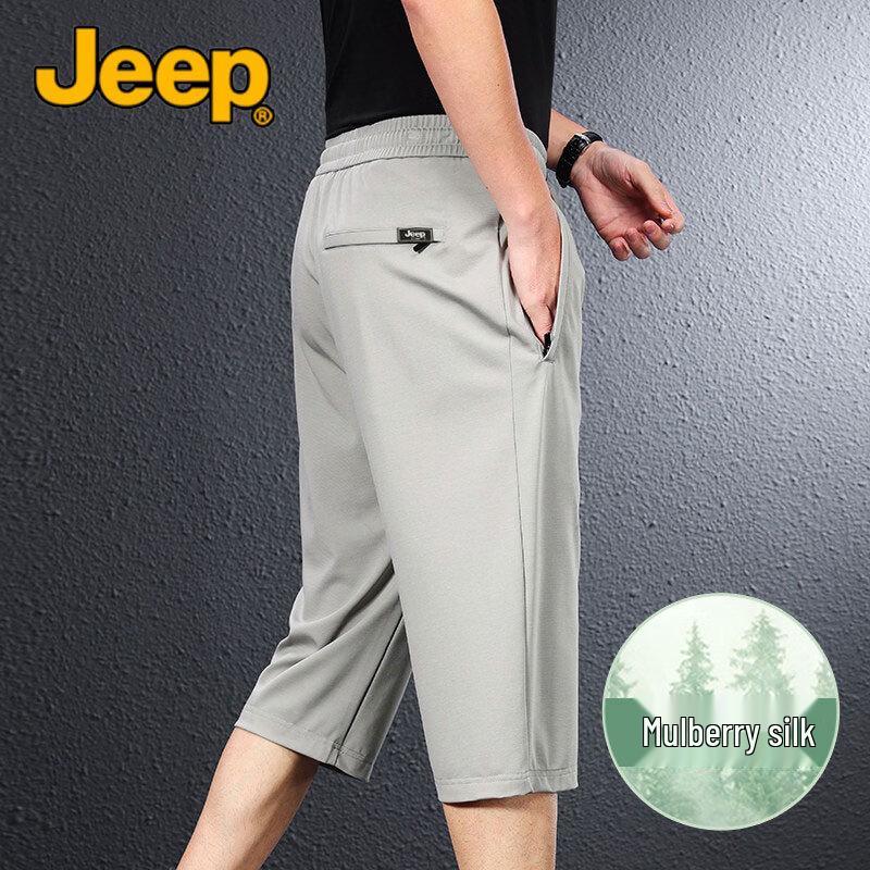 

Мужские спортивные шорты JEEP 3/4 из смесовой шелковой ткани 6XL