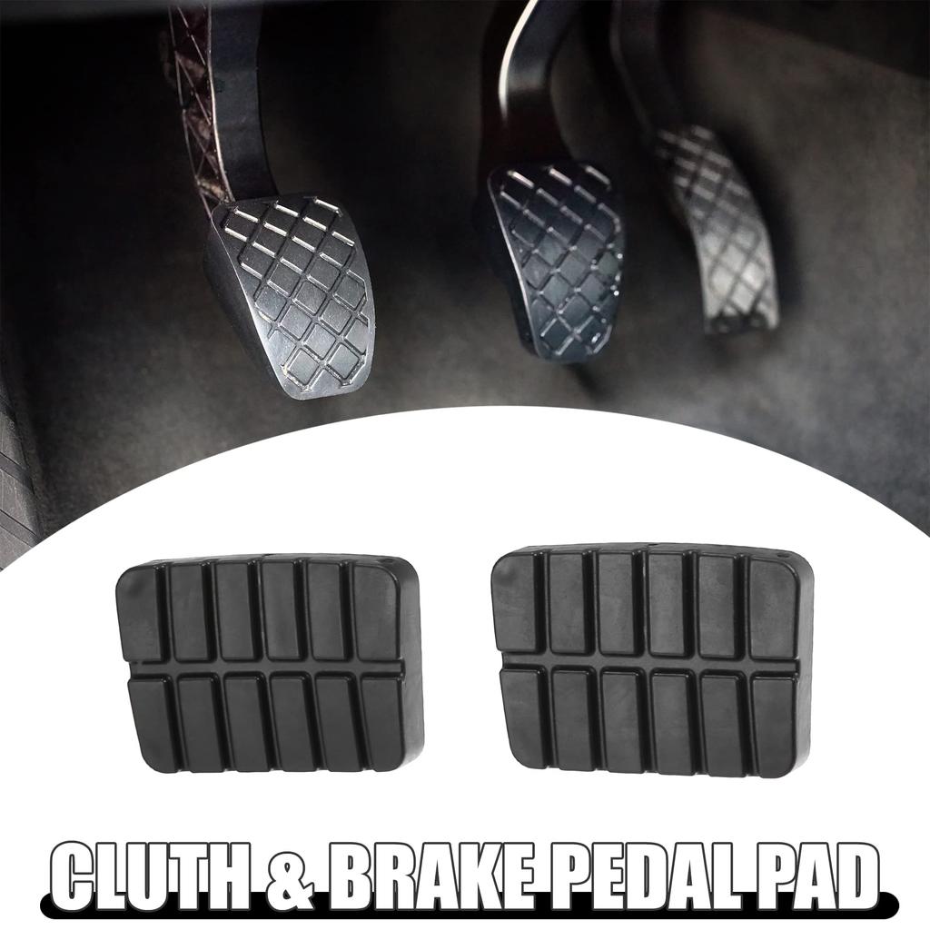 ACROPIX 2PCS Car Pedal Cover Clutch Brake Pedal Cover Anti-slip Compatible with Nis San Compatible with Sen Tra, Black