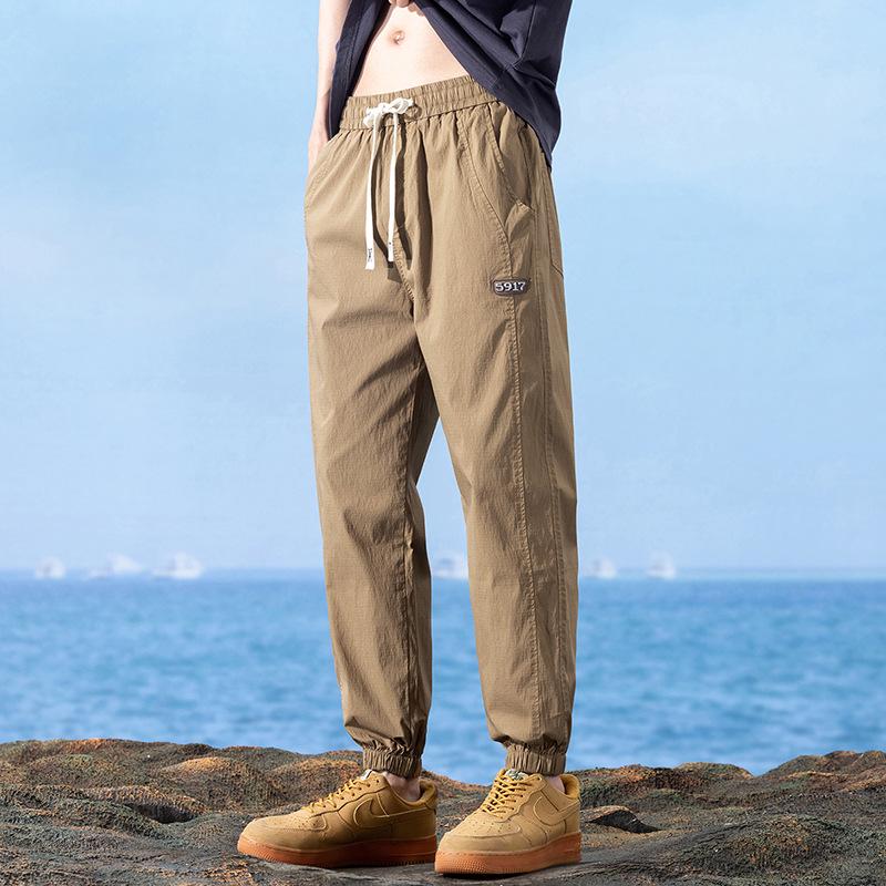 Men's Slim Stretch Korean Style Summer Drawstring Sweatpants