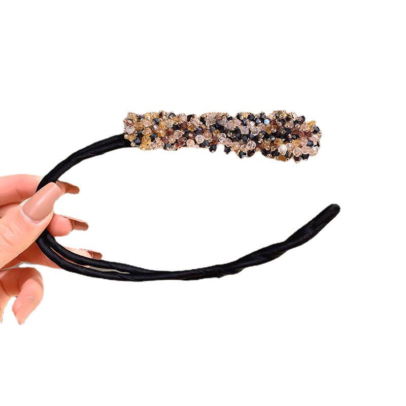 Crystal Ball Head Hair Curler - Versatile Braided Hair Accessory for Creating Fluffy Flower Bud Styles