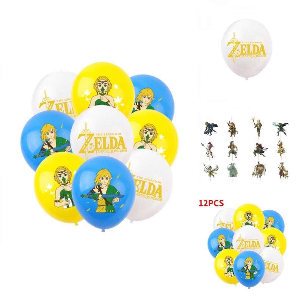 Zelda Spiel Themen Geburtstagsparty Dekorationsset Mit Bannern, Kuchenaufsätzen Und Luftballons Sternenhimmel Marke