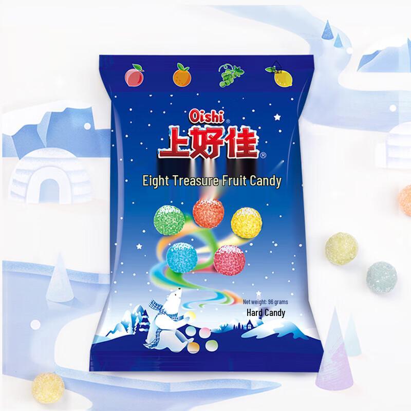 Oishi Assorted Fruit Hard Candy Bags