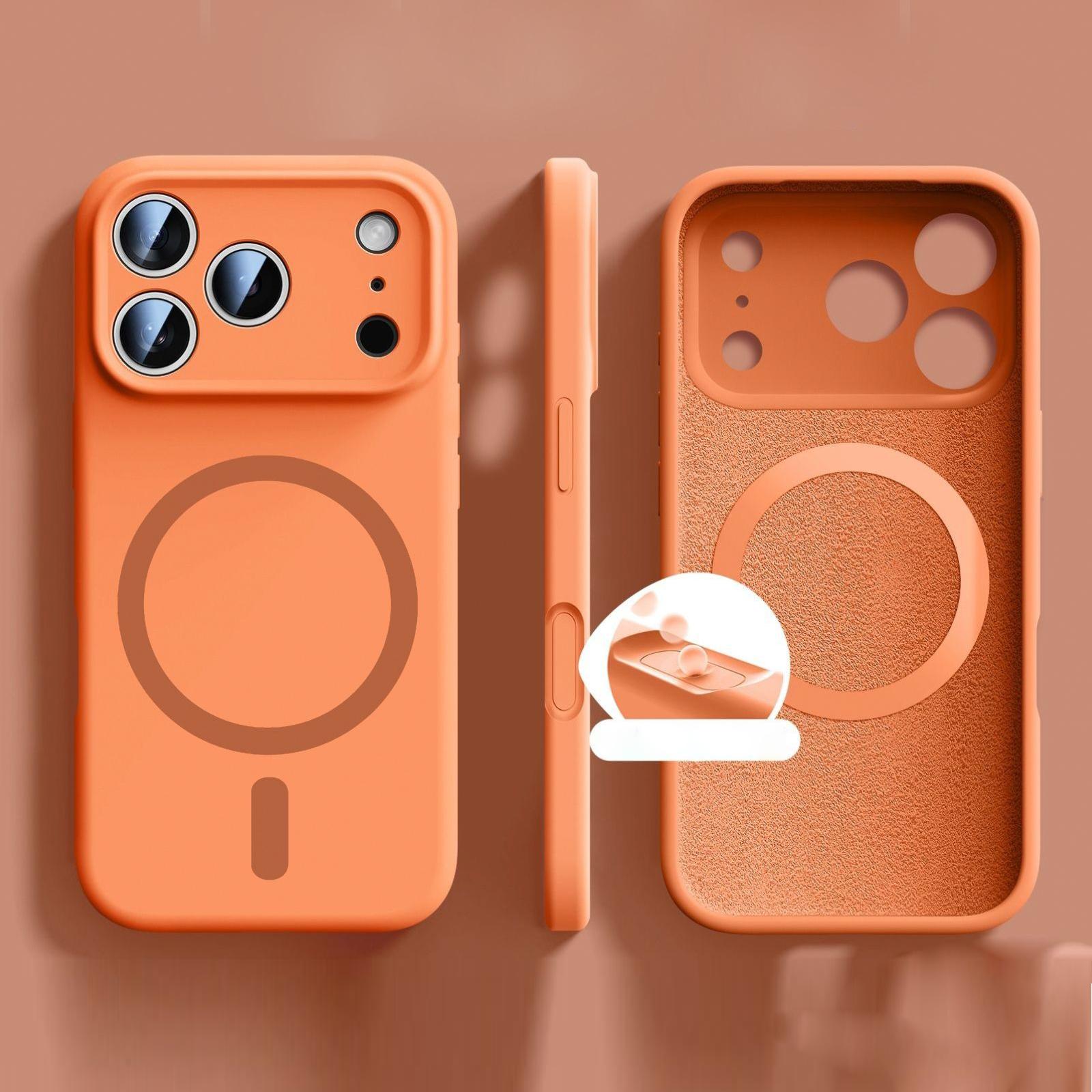 

For iPhone 17 Pro Max Wireless Charging for Magsafe Case for iPhone 16 15 14 12 13 Pro Max Plus 17 Air Liquid Silicon Soft Cover iPhone 15 Pro Max