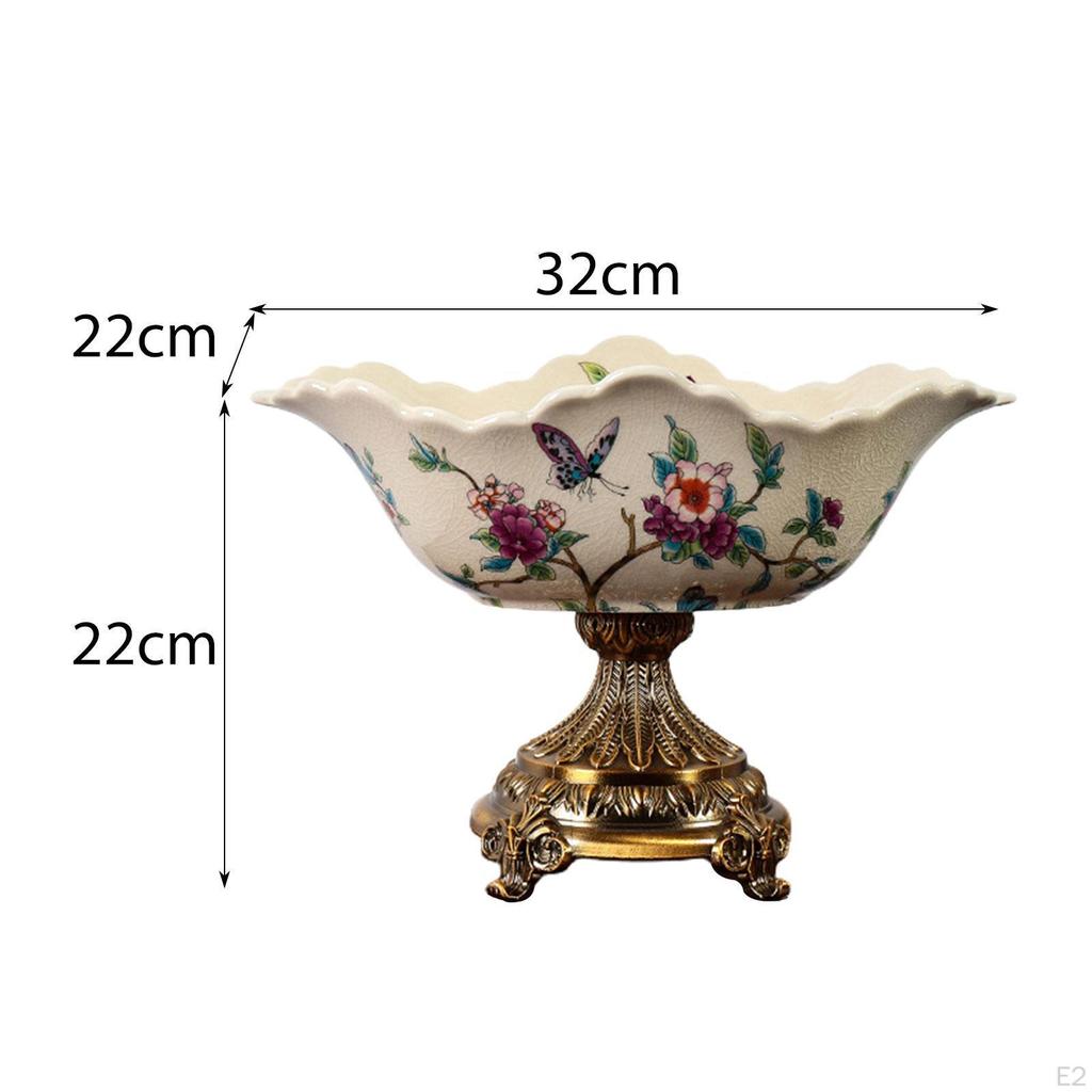 Ceramic Bowl for Fruits And Snacks, Unique Serving Tray Home