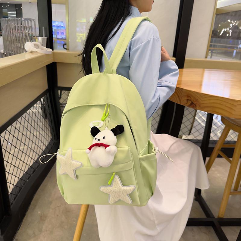 Girls Travel Backpack Children's Spring Outing Bag Elementary School Bag Multi-functional Large Capacity Fresh Forest Backpack Pink