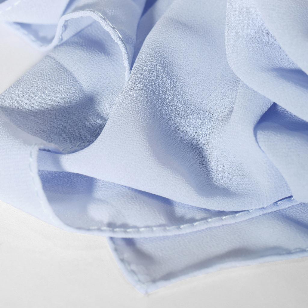 - New Monochrome Pearl Chiffon Bubble Towel Women'S Scarf Long Scarf Windproof And Sand-Proof Four-Season Scarf