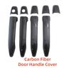 Car Accessories Gloss Black Carbon Door Handle Cover Trim Paste Style For Lexus GX470 2003 2004 2005 2006 2007 2008 2009