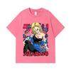275 GSM Washed T-shirts 100% Cotton Dragon Ball V24 Android Print Unisex Heavy Cotton T Shirt