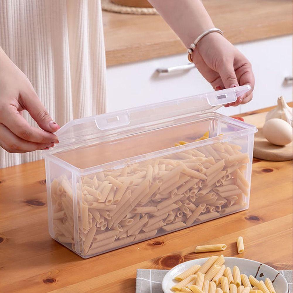 Large Capacity Noodle Storage Box Flip Cover Food Preservation Box  Pefrigerator