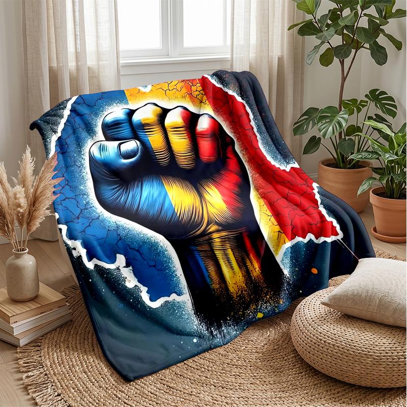 Poland Theme Blanket Soft Flannel Blanket Plush Throw Blanket Cozy Sofa Bed Blanket for Home Decor