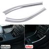For Mercedes Benz A Class W176 2012-18 Center Control Side trim strip ABS Silver