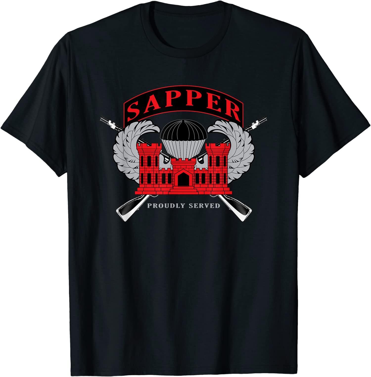 NEW LIMITED U.S. Army Combat Engineers Sapper T-Shirt S разноцветный