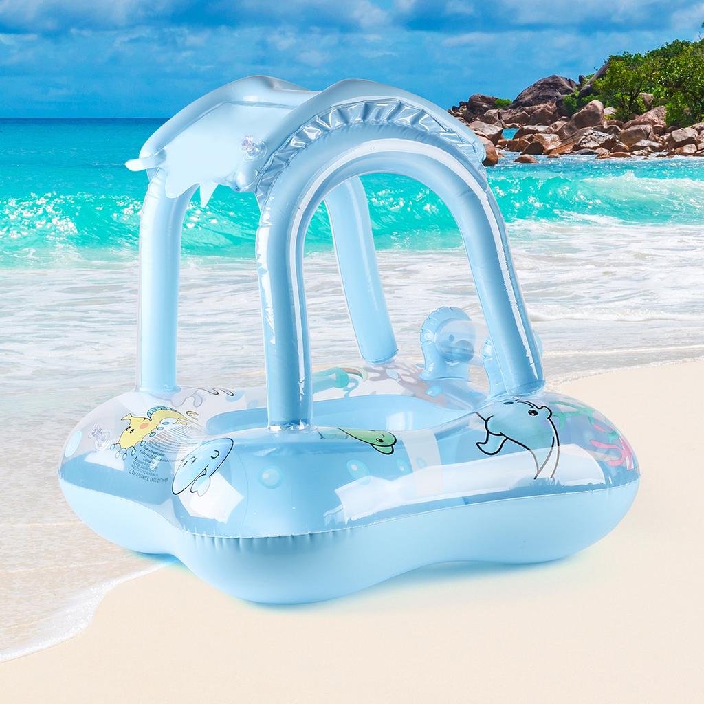 Pool floats with canopy for Kids Toddler Infant Pool Float for Baby Swimming Ring Floaties for Pool Beach Toys for Party