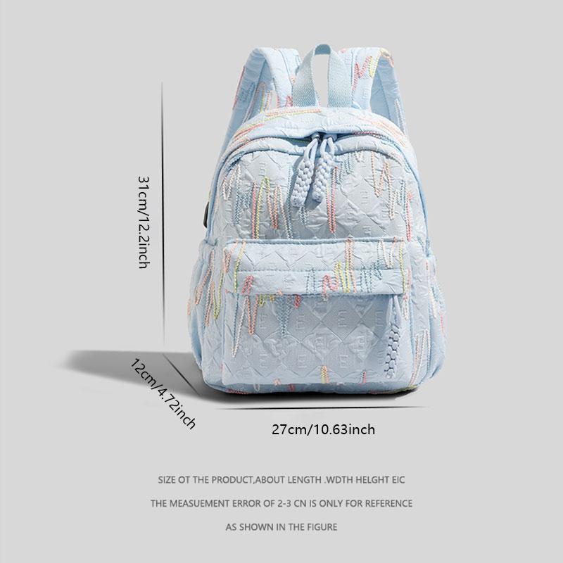 Girls Mini Backpack with Adjustable Shoulder Straps - Zipper Closure for School