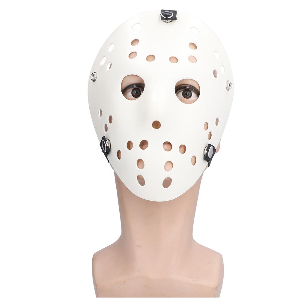 Weiße Hockeymaske Schreckliche Gruselige Halloween-Maske Partykostüm Cosplay-Requisite für Erwachsene Kinder