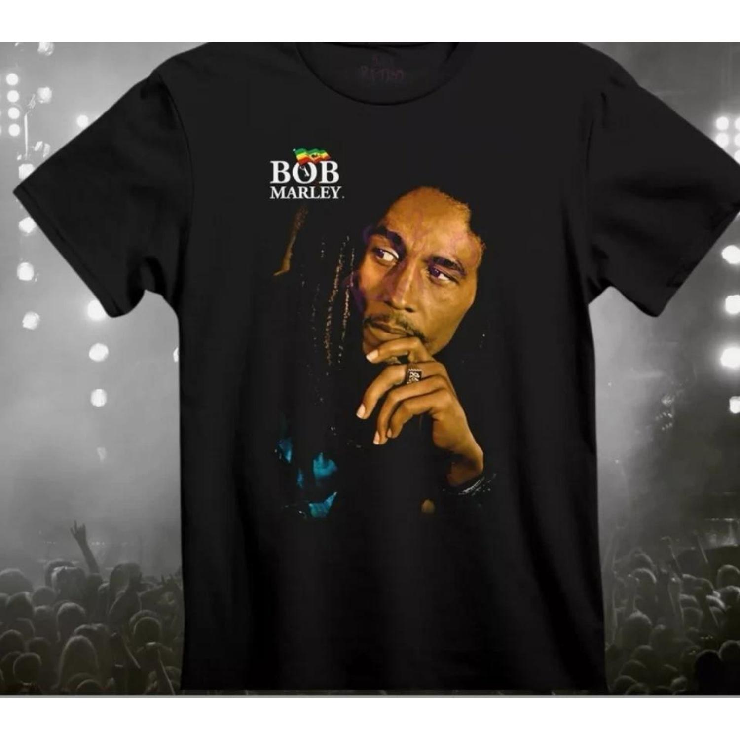 Bob Marley Cotton Unisex All Sizes T-Shirt Black S-5XL Unisex T-Shirt S
