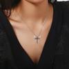 Angel Wings Pendant Necklace Cross Jewelry Accessories Anniversary Party Banquet Gifts