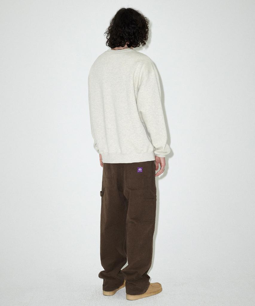 MAHAGRID Double Knee Canvas Pant Brown(Mg2Efmd113A)