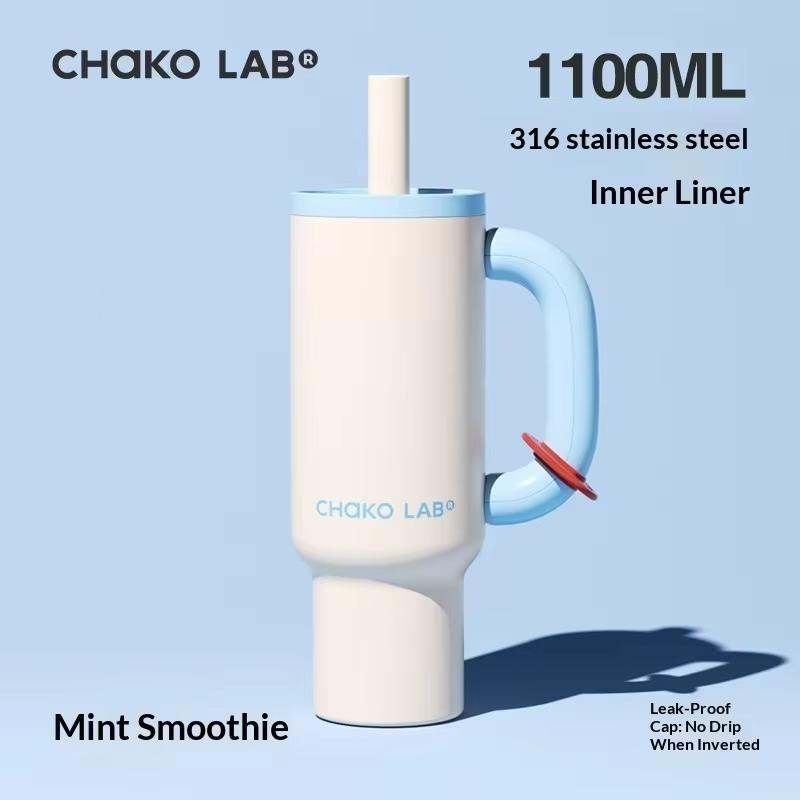 В НАЛИЧИИ Термокружка Chakolab 1050 мл Высокоэстетичная Кружка для Кофе Большой Емкости С Трубочкой Индивидуальная Для Кемпинга На Открытом Воздухе Стакан для Воды Подарок