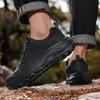 Fashion Hiking Men Sneakers Thick Soled Casual Shoes Men Cushioning Sports Shoes Outdoor Waterproof Walking Shoes Plus Size 39-48