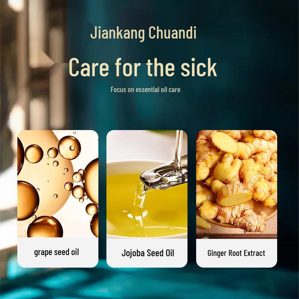 Ginger Essential Oil for Foot Soak, Shoulder & Neck Massage, Gua Sha, Back & Whole Body Relaxation - 30ml