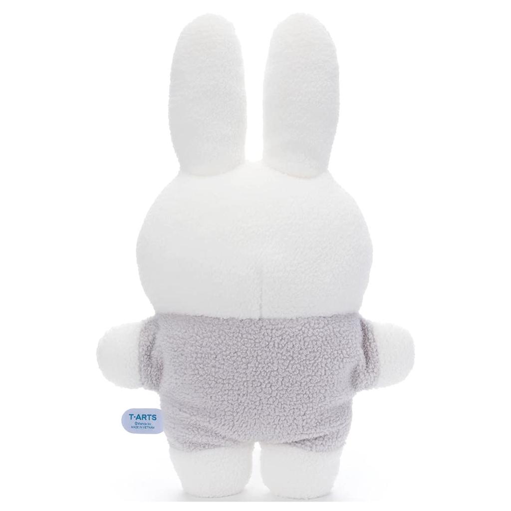 Bruna Moflatto Plush Cushion Miffy Gray Height 47cm Approx.