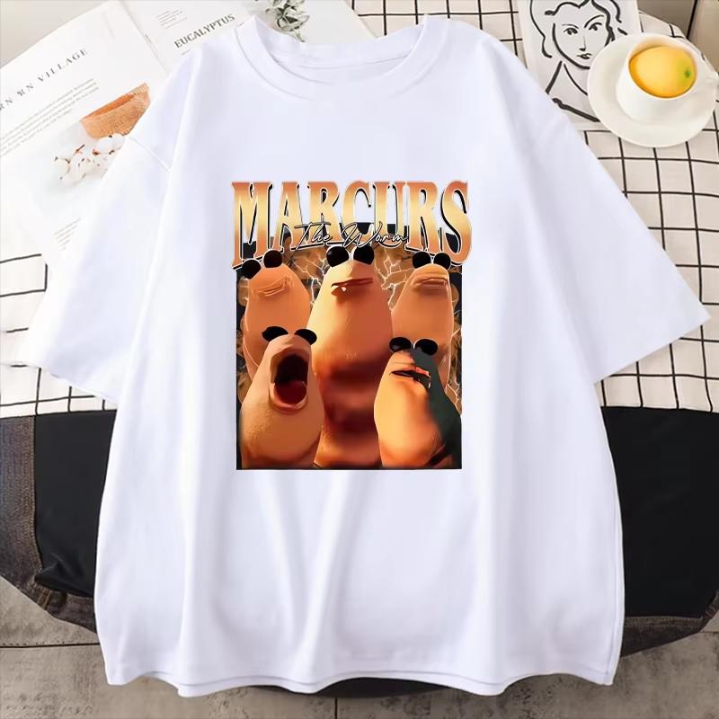 

Funny Marcus The Worm Meme T-shirt Men s Women s Fashion Plus Size Tops High Quality Short Sleeve Cotton Hip Hop Streetwear S