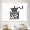 Boho Tapestry Vintage Coffee Grinder Wall Decor Aesthetic Room Hanging Home Decor Art Textile Throw Blanket