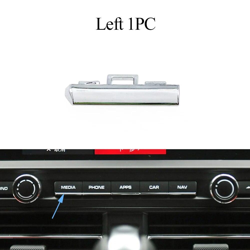 Car Display Screen Button Trim Switch Chrome Plating Strip For Porsche Macan 95B 2018    95B919597