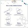 133pcs Frozen-themed Balloon Garland Set, Suitable for Birthday Parties, Winter Event Celebrations and Holiday Celebrations