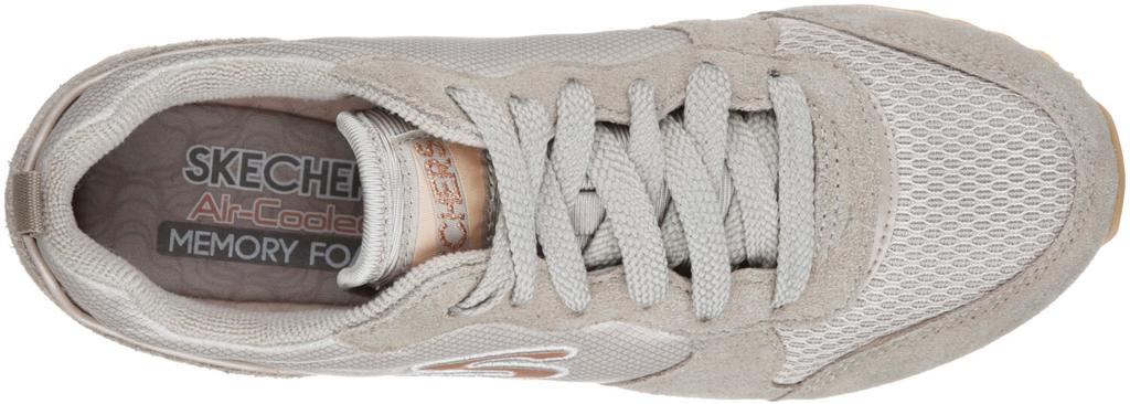 Кроссовки Skechers OG 85 Low retro sneaker OG Gurl серый/золотой/коричневый/бежевый/черный (111-TPE)