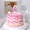 0-9 Number Birthday Candles Purple Butterfly Glitter Digital Candle Cake Topper Decorations for Birthday Wedding Party Supplies