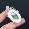 Birthday Gift For Her Natural Tree Agate Gemstone Pendant 925 Sterling Silver