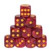 10 Pezzi 12/15/16mm Multicolore Acrilico Dado a Sei Facce Cubo Trasparente Perline per Dadi Sei Facce Leggero Giocattolo per Giochi da Tavolo Custodie per Dadi