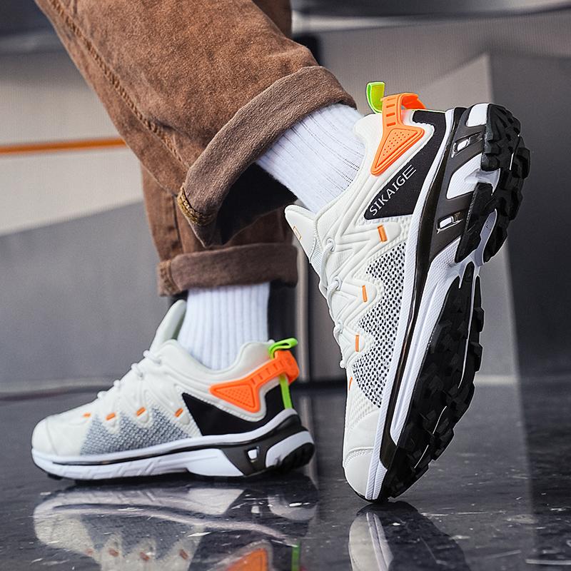 Nové designové trailové běžecké boty pánské terénní tenisky lehké protiskluzové outdoorové horolezecké sportovní boty pánská obuv