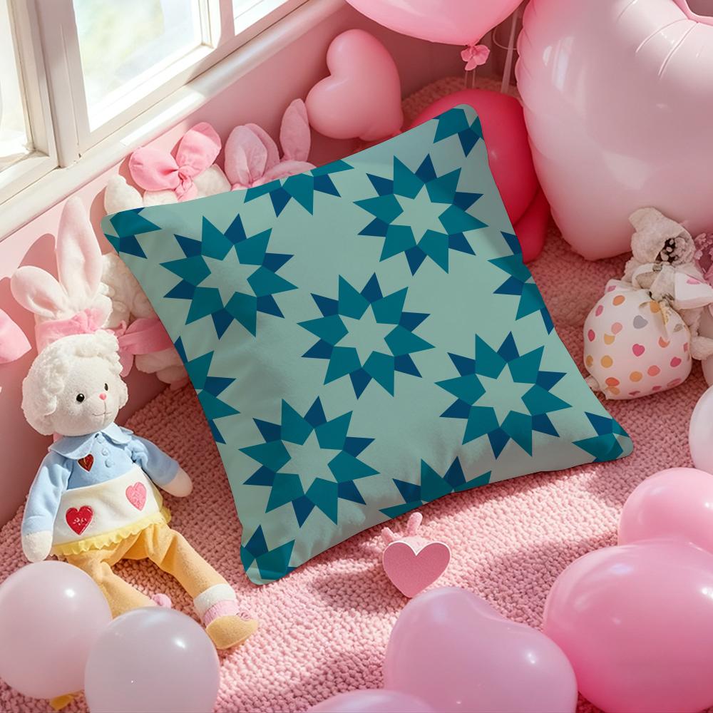 Modern color Mia style geometric pattern Cushion Pattern Printed Pillowcase for Living Room Sofa Cushion Cover & Bedroom Decor