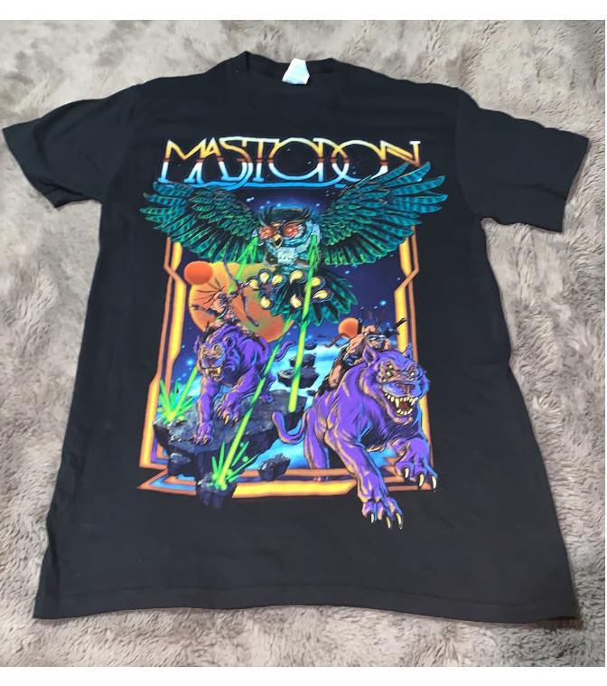 

Reprint Mastadon Black Light Sensitive Tshirt Laser Owl Big Cats black PA9357 Unisex T-Shirt L
