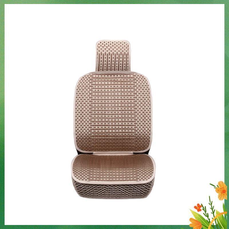 Universal Ice Silk Car Seat Cushion - All-Season Luxury Woven Cover, Breathable, Cooling, Full Surround Design