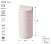 Takenaka tutu Lunch Made in Light 160ml x 3-Tier Box, Japan, Pink, (Top Tier) 2, (Bottom Tier) 280ml, T-36374