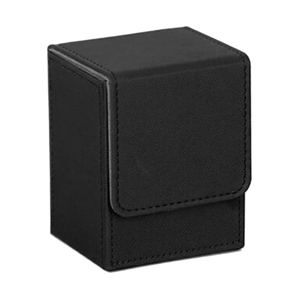 100+ PU Deck Box Large Capacity Container Collection Sleeved Card Case PVC Trading Card Holder Board Game MTG 104x83x80mm