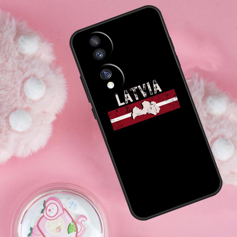 Latvia Flag Case For Honor Magic 7 5 6 Lite Pro Honor 200 Pro 50 70 90 X9b X9a X8b X8a X8 X9 X9c Cover