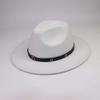 Four Seasons Men's Hat Women's Wool British European, American and Western Cowboy Hat Belt Jazz Hat