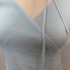 C S In The Room tSuka Strap ShirrIng V neCk Wrap Cap SleeVe Knit 4 ColorS