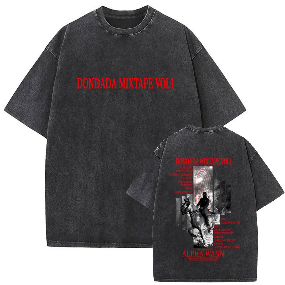 Vintage Washed Rapper DA Uzi Original Gangsta Album Merch  Tshirt Men Women Hip Hop Fashion Pop Music T Shirts Streetwear