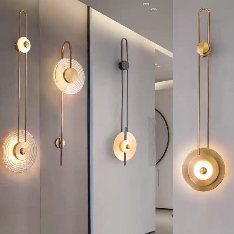 European-Style Minimalist Wall Lamp: Modern Art Design for Office, Hotel, or Bedroom